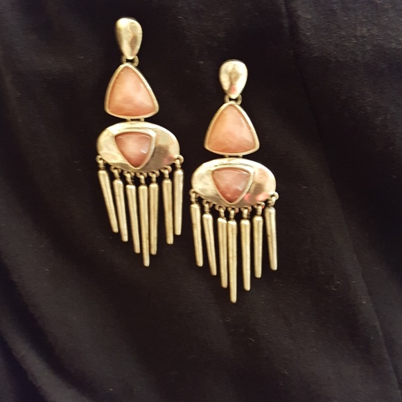 Silver with Stone Earrings | 3 for $40 - Picture 4 of 7